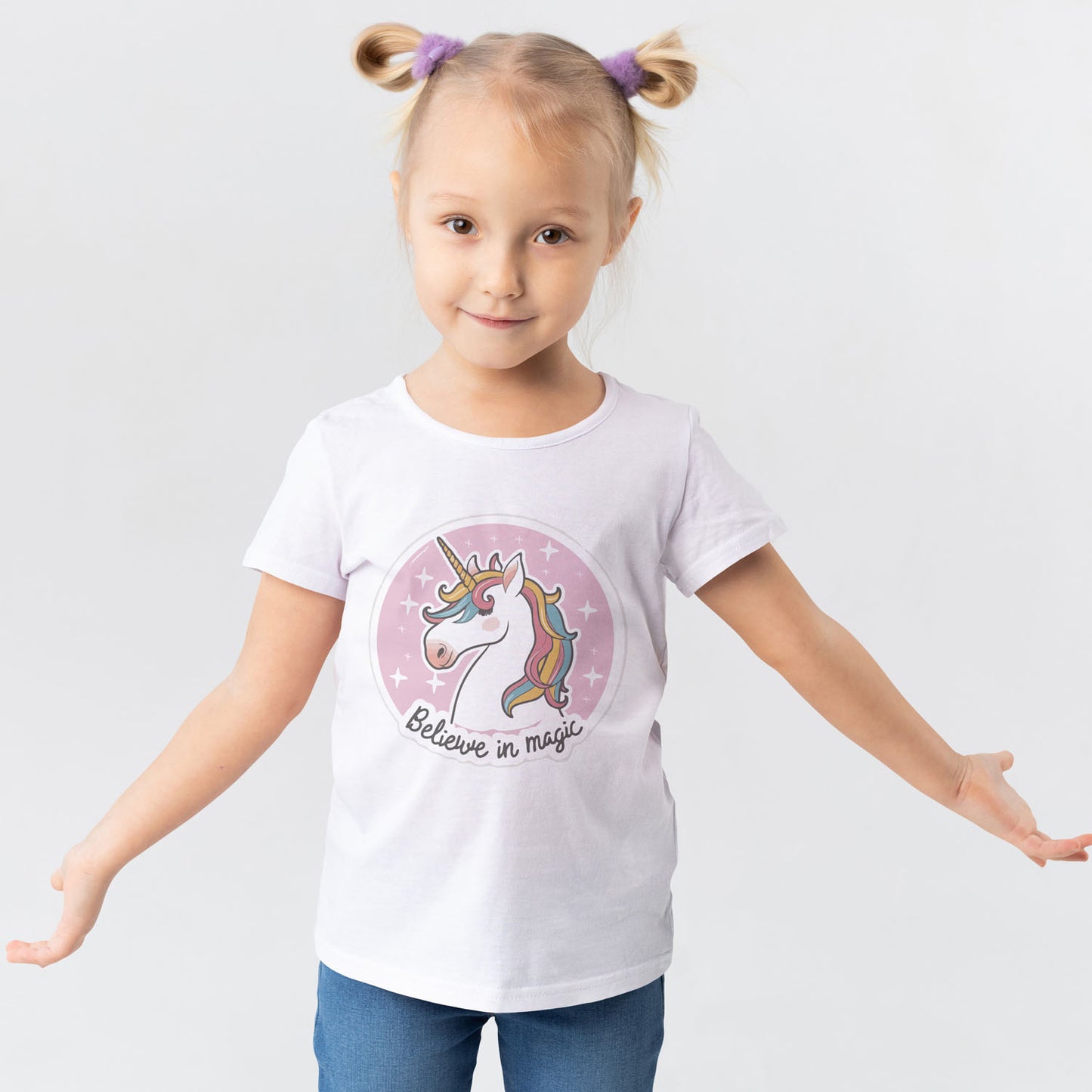 Kids Believe in Magic Graphic Printed T-shirt