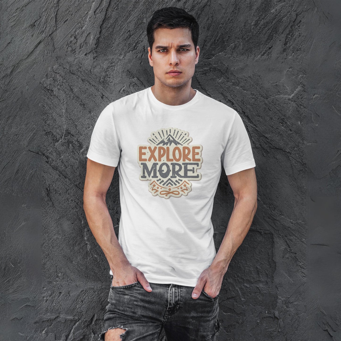 Men's Explore More Graphic Printed T-shirt