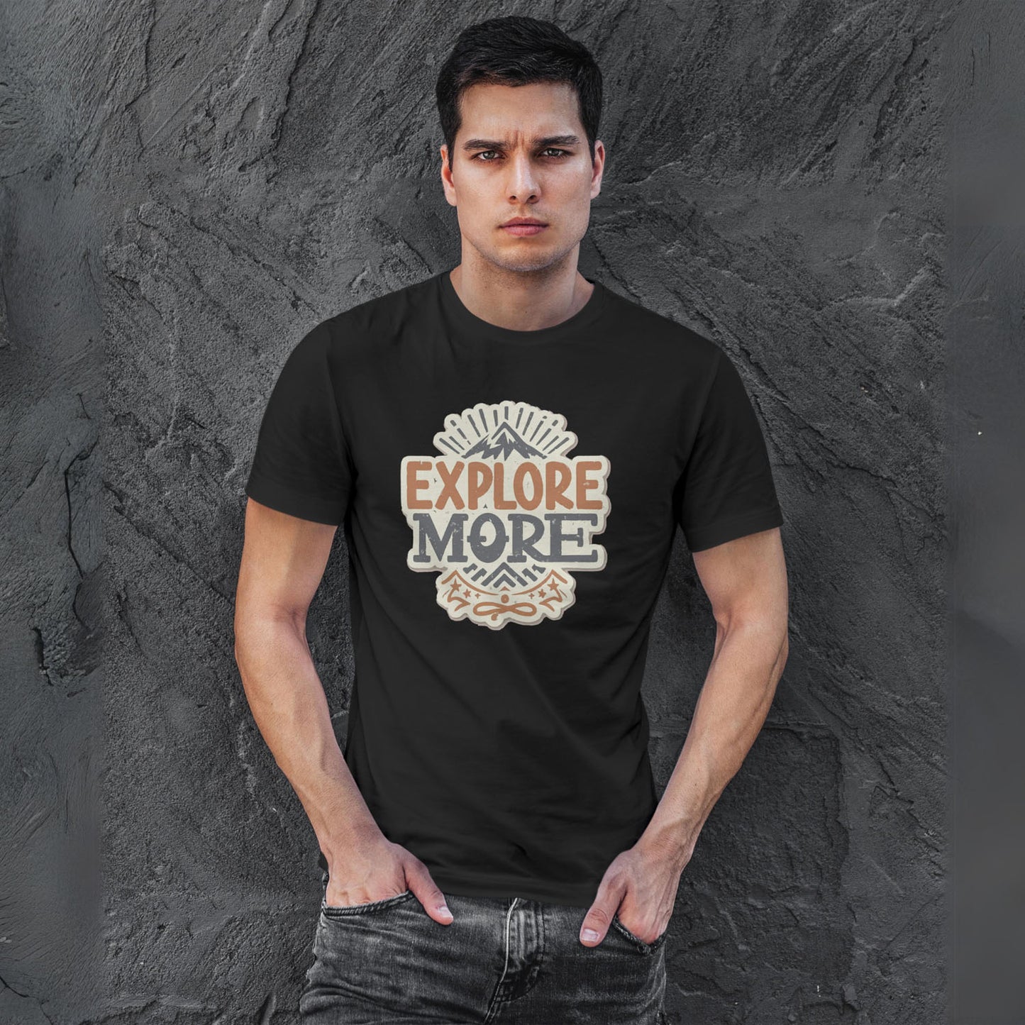 Men's Explore More Graphic Printed T-shirt