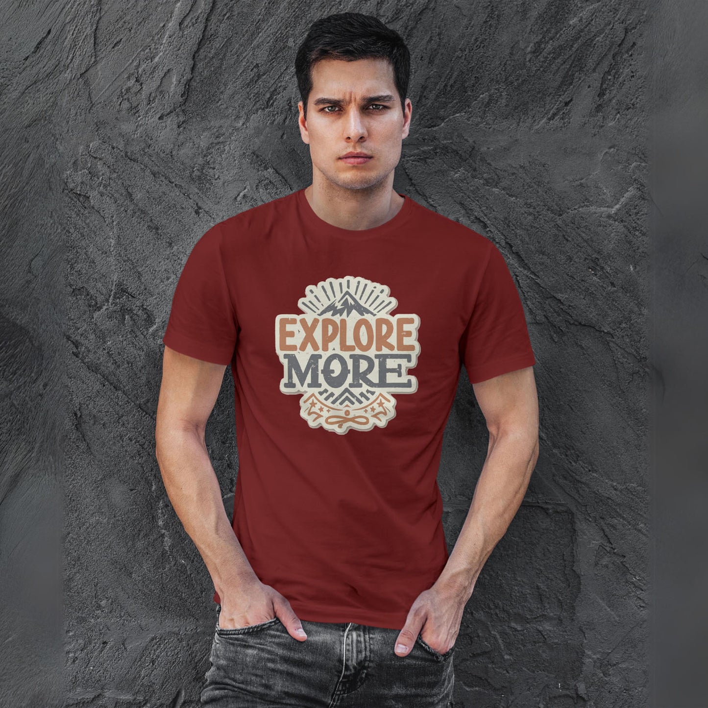 Men's Explore More Graphic Printed T-shirt