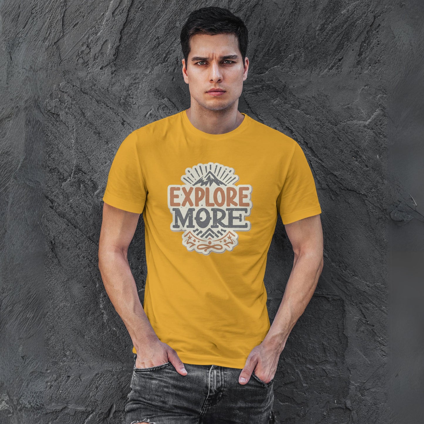 Men's Explore More Graphic Printed T-shirt