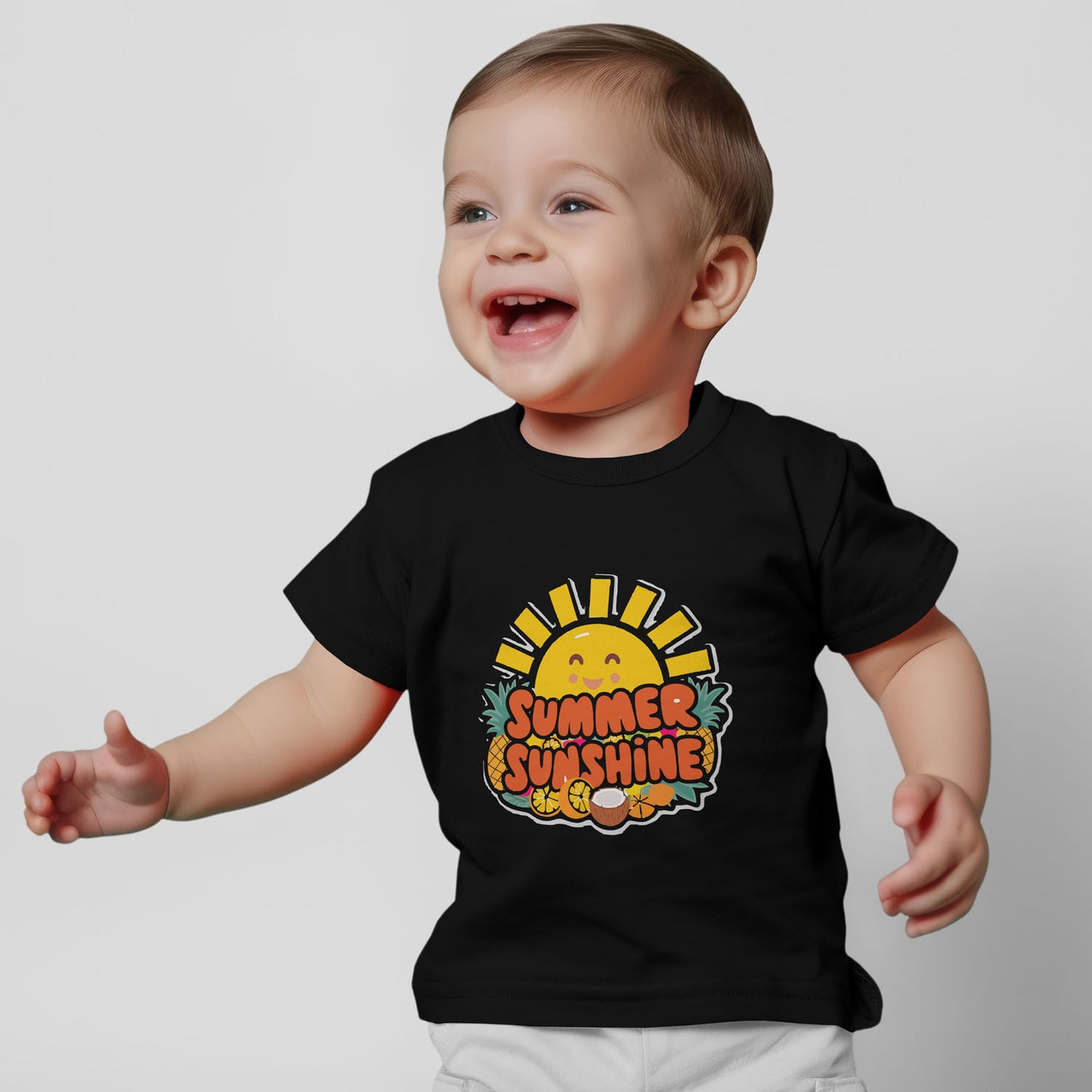 Kids Summer Sunshine Graphic Printed T-shirt