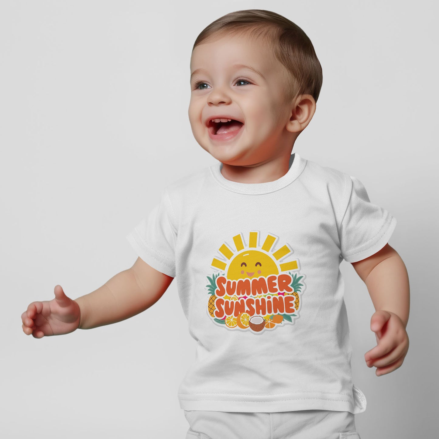 Kids Summer Sunshine Graphic Printed T-shirt