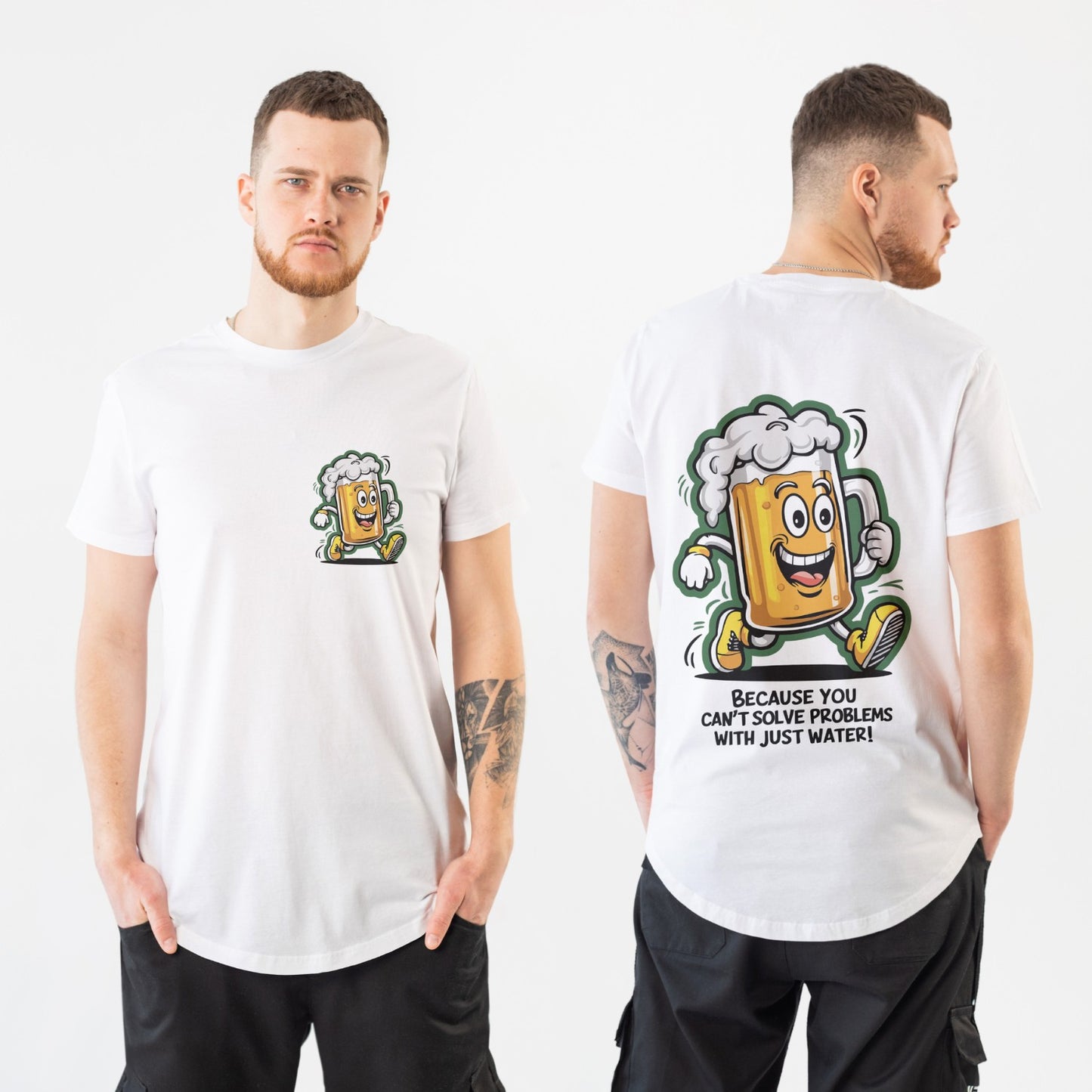 Cant solve Problems with just water Graphic Printed Oversized Unisex T-shirt