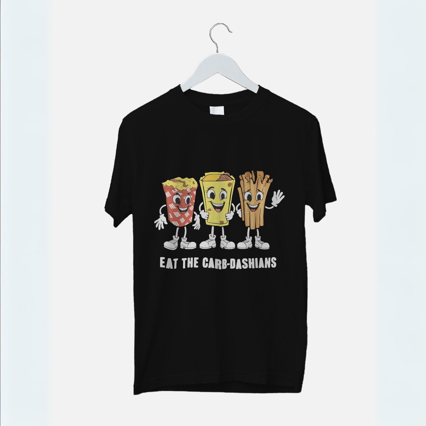 Women's Eat the Carb-Dashain's Graphic Printed Oversized Unisex T-shirt