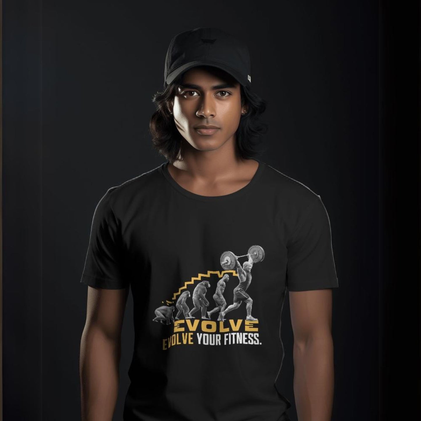 Men's Evolve Your Fitness Graphic Printed T-shirt