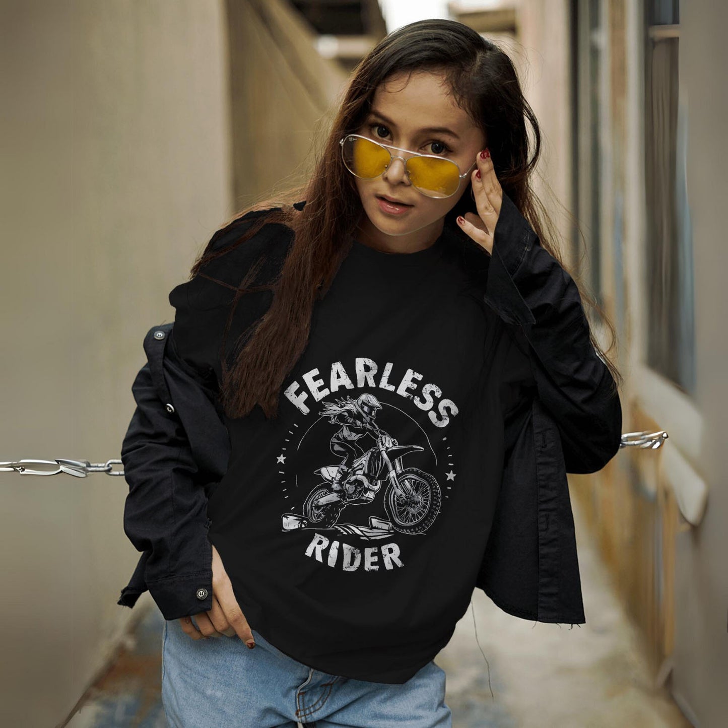 Women Fearless Rider t-shirt
