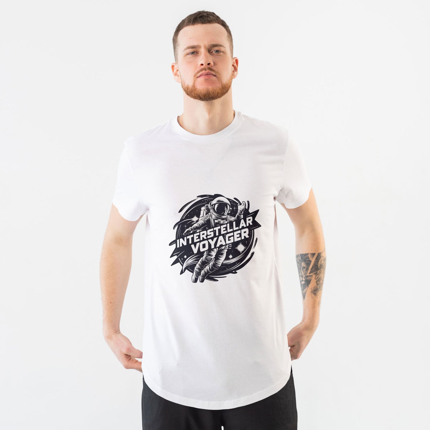 Men's Interstellar Voyager Graphic Printed T-shirt
