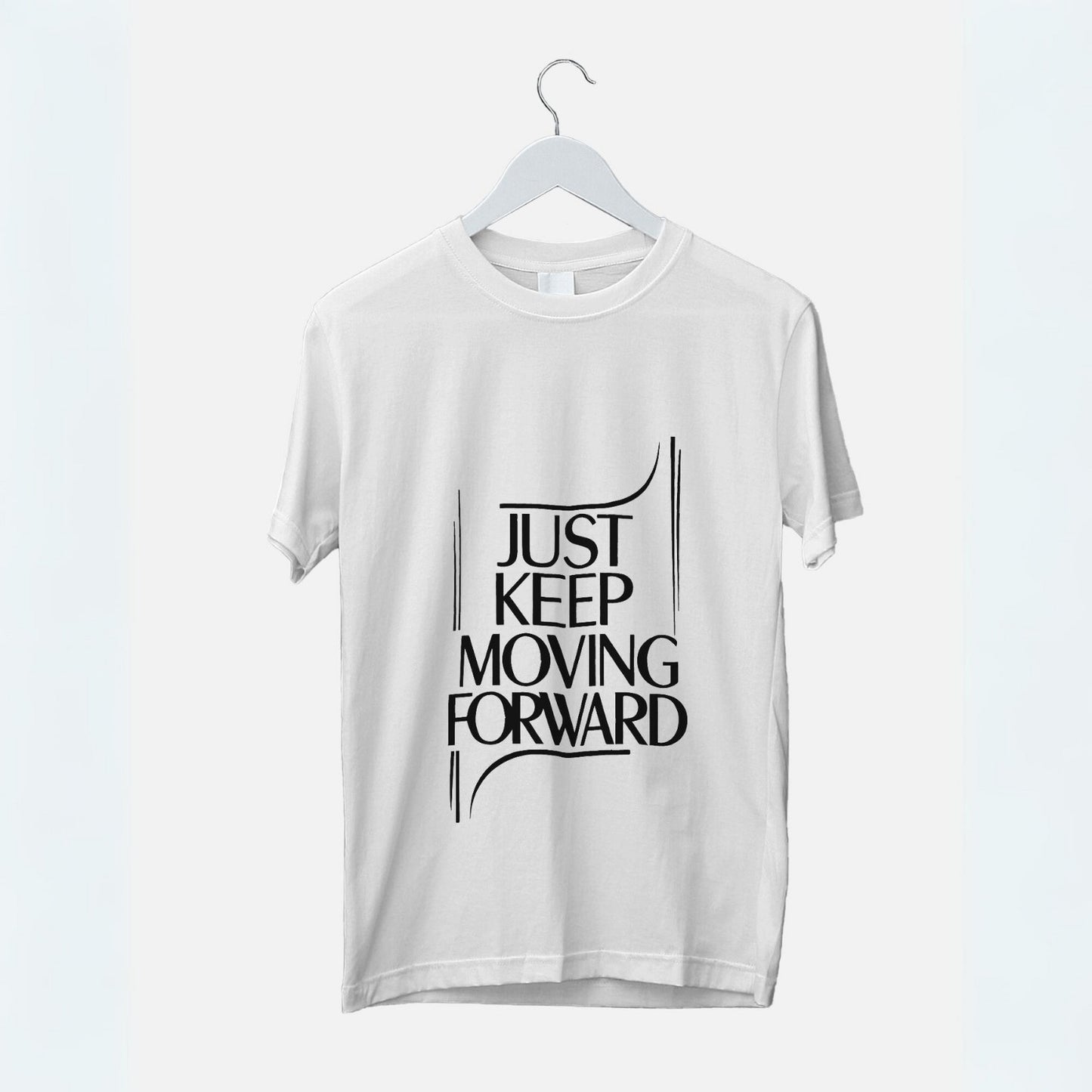 Women's Just Keep Moving Forward Graphic Printed Oversized T-shirt