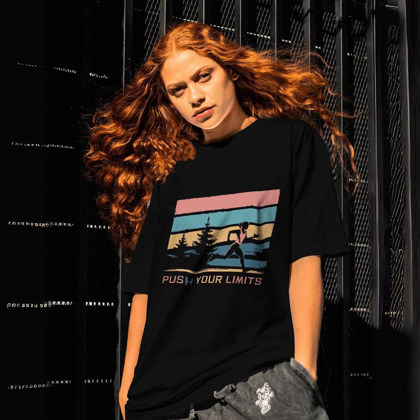 Women's Push Your Limits Graphic Printed T-shirt
