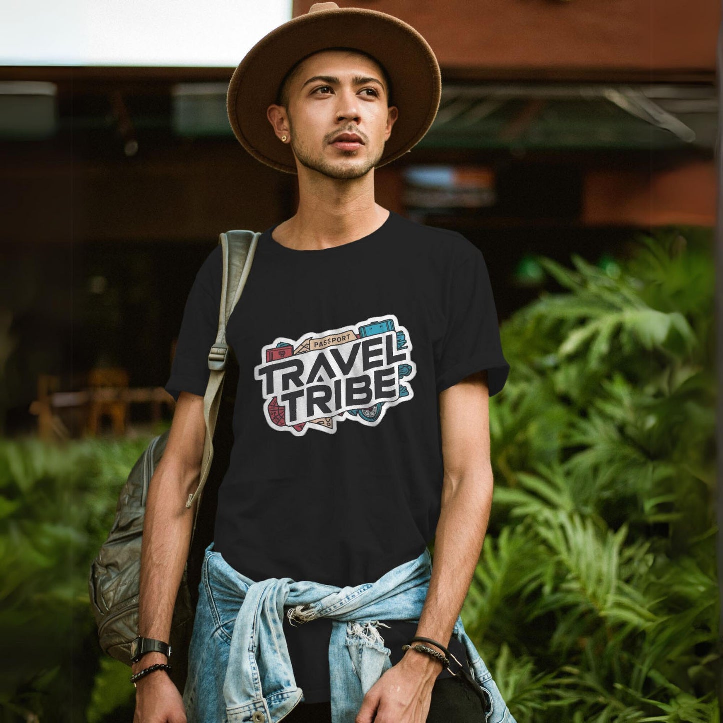 Men's Travel Tribe Graphic Printed T-shirt