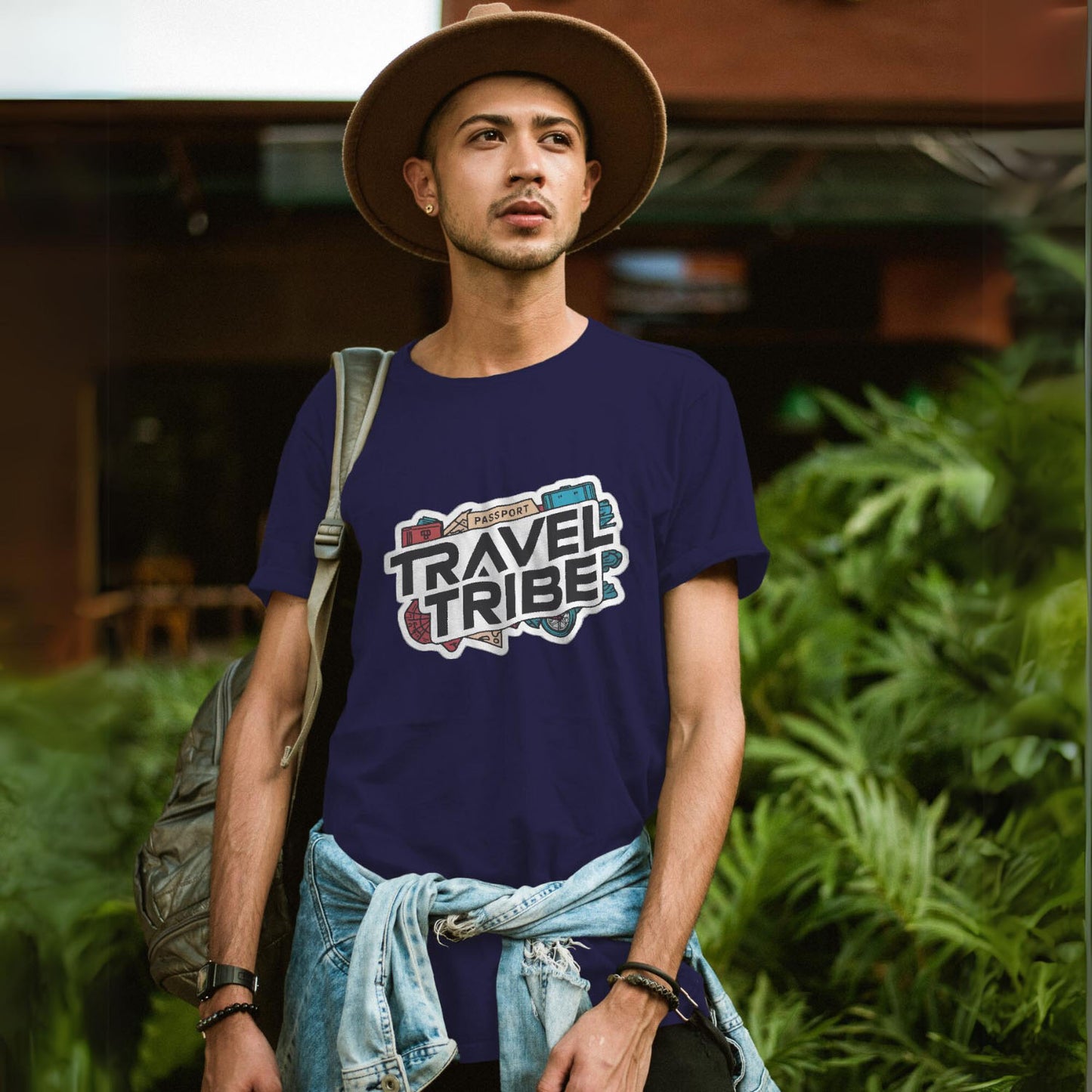 Men's Travel Tribe Graphic Printed T-shirt
