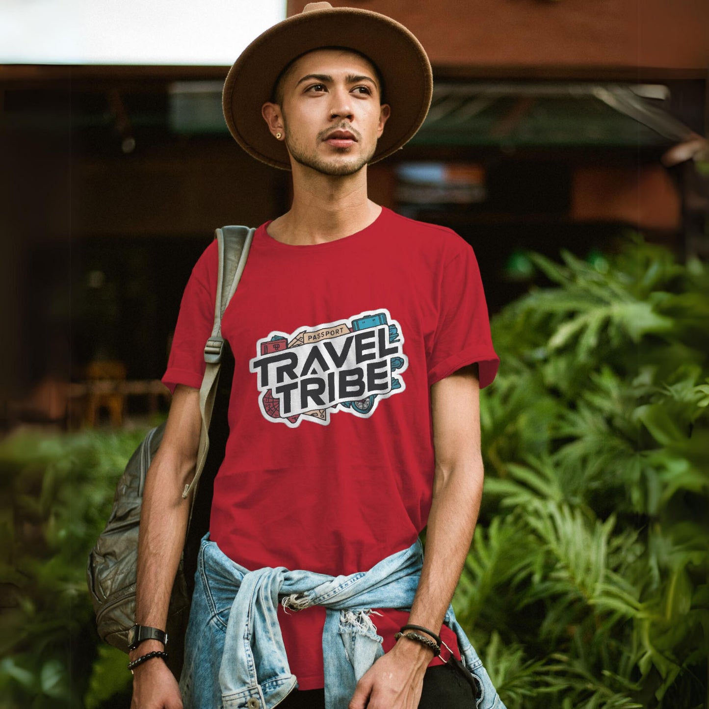 Men's Travel Tribe Graphic Printed T-shirt