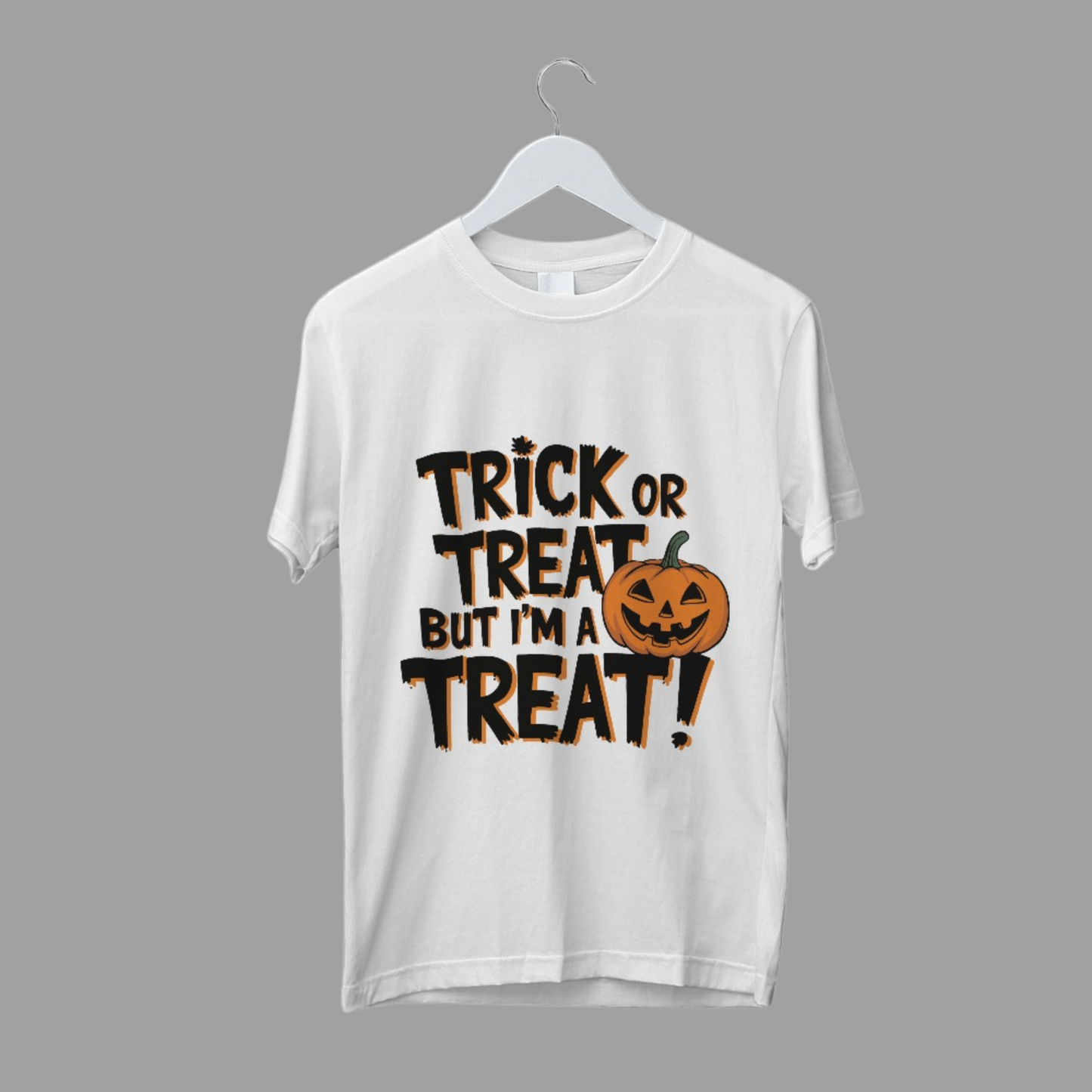 Trick or Treat but I'm a Treat Halloween Graphic Printed Unisex T-shirt