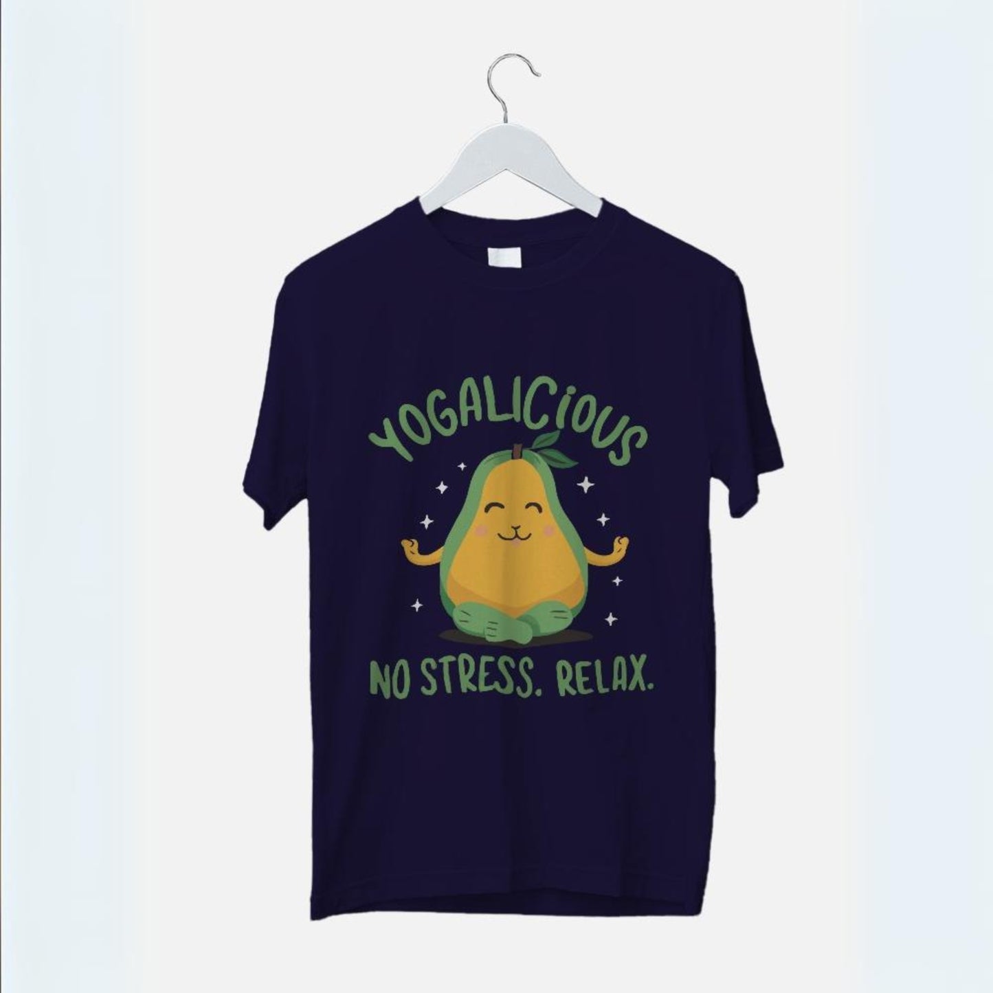 Women's Yogalicious.. No Stress. Relax Graphic Printed T-shirt