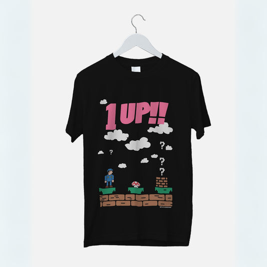 1 Up Graphic Printed Oversized Unisex T-shirt