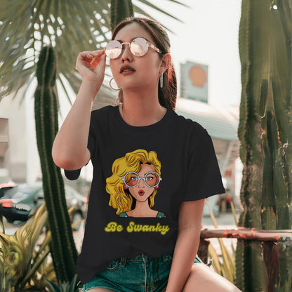 Women's Be Swanky Graphic Printed T-shirt