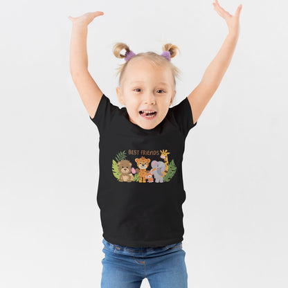 Kids Best Friends Graphic Printed T-shirt