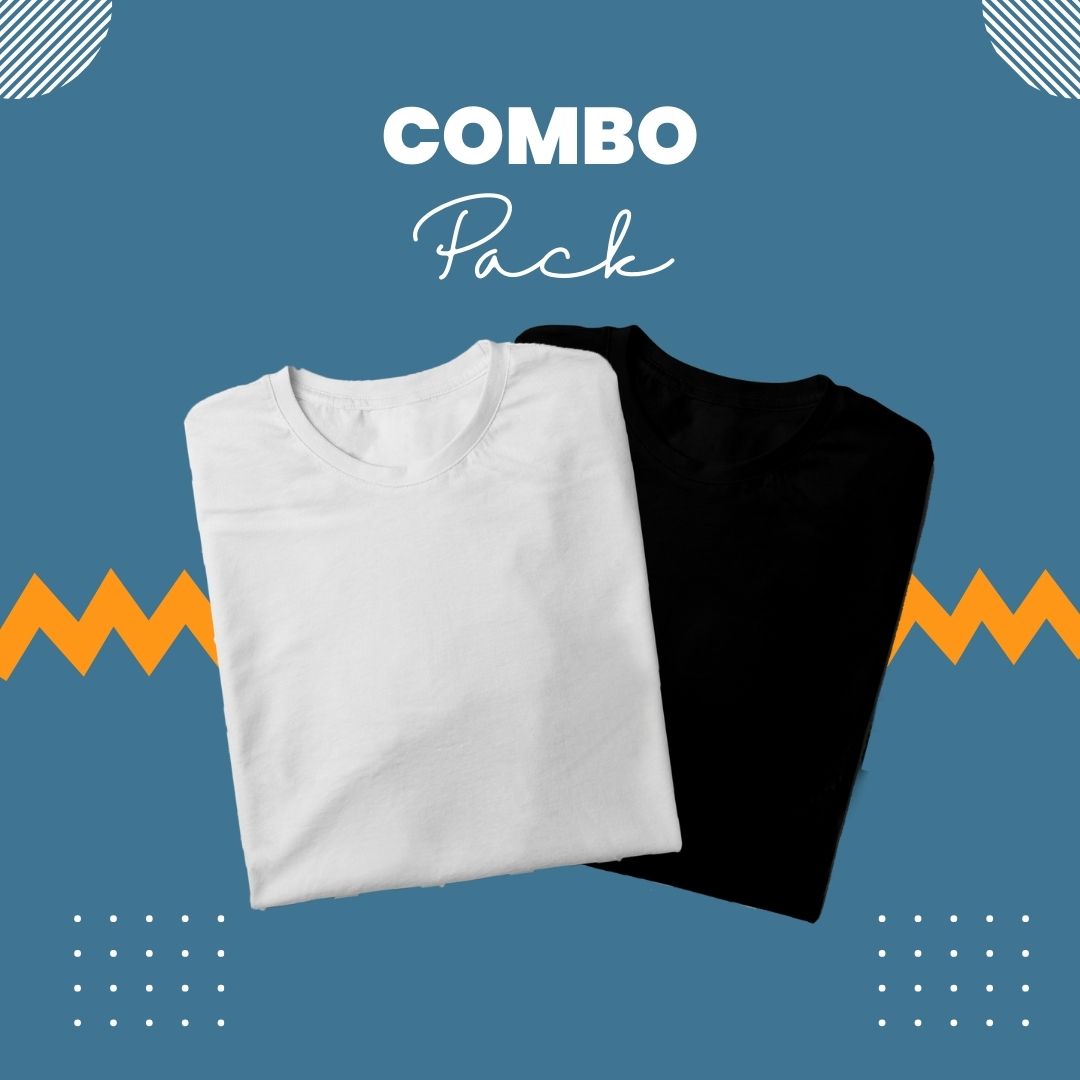 Combo Pack Of 2 T-Shirts