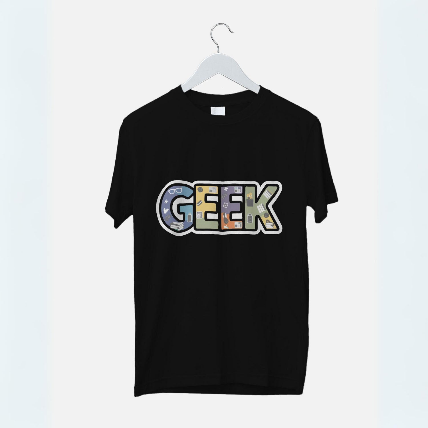 Men's Geek Graphic Printed T-shirt