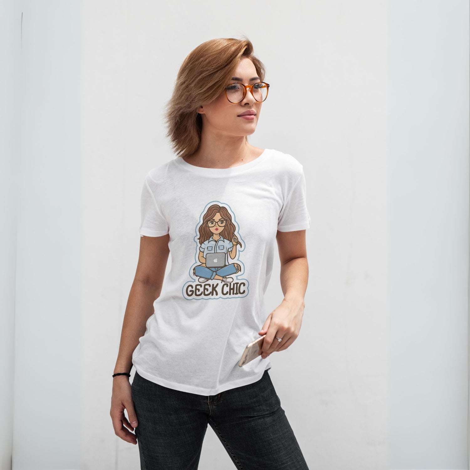 Women's Geek Chic Graphic Printed T-shirt