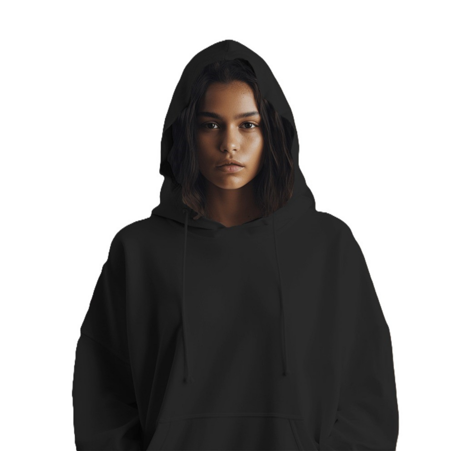 Solid: Black Unisex Hoodie