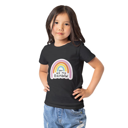 Kids You are my Rainbow Graphic Printed T-shirt