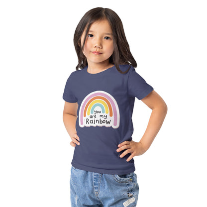 Kids You are my Rainbow Graphic Printed T-shirt