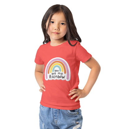 Kids You are my Rainbow Graphic Printed T-shirt