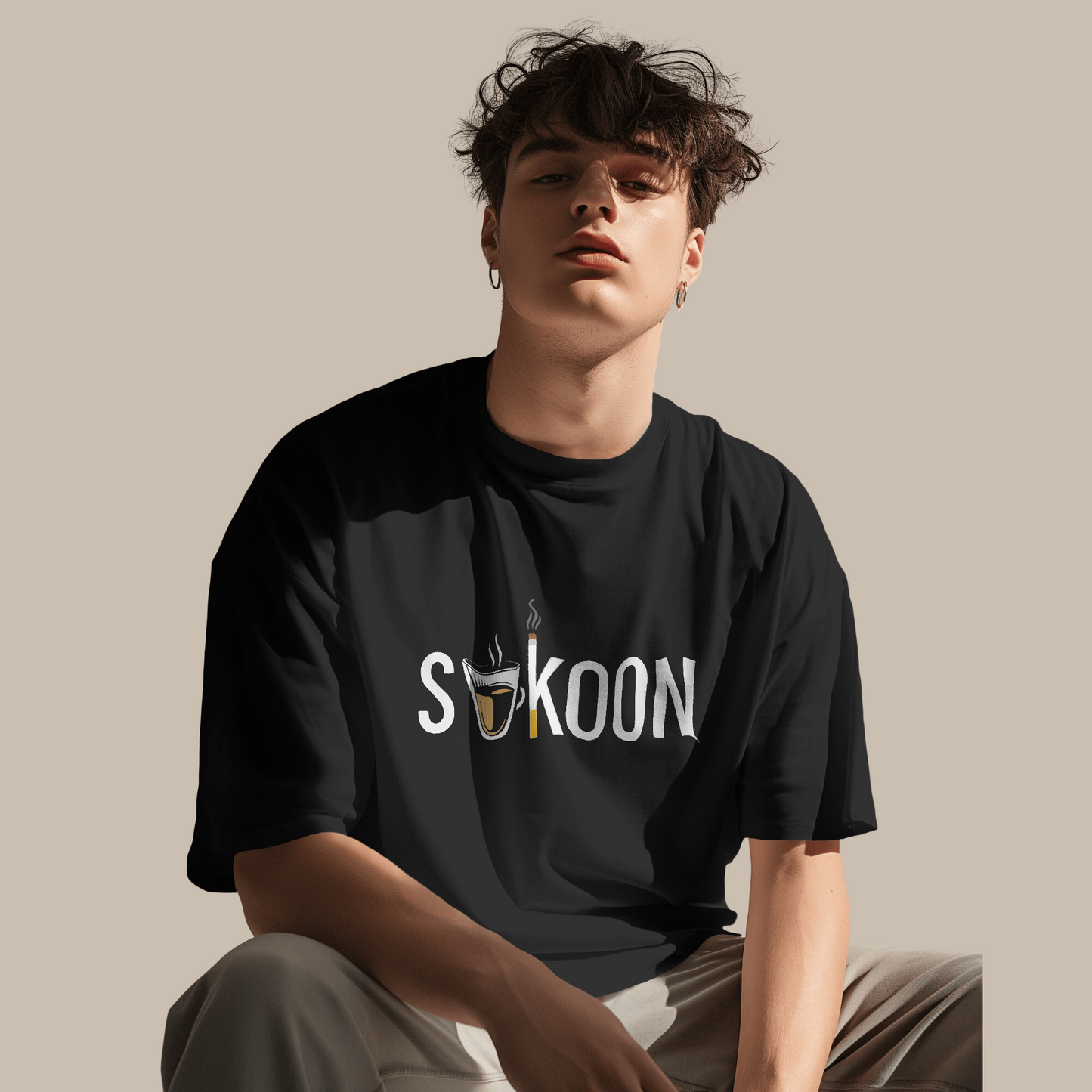 Sukoon Graphic Printed Oversized Unisex T-shirt