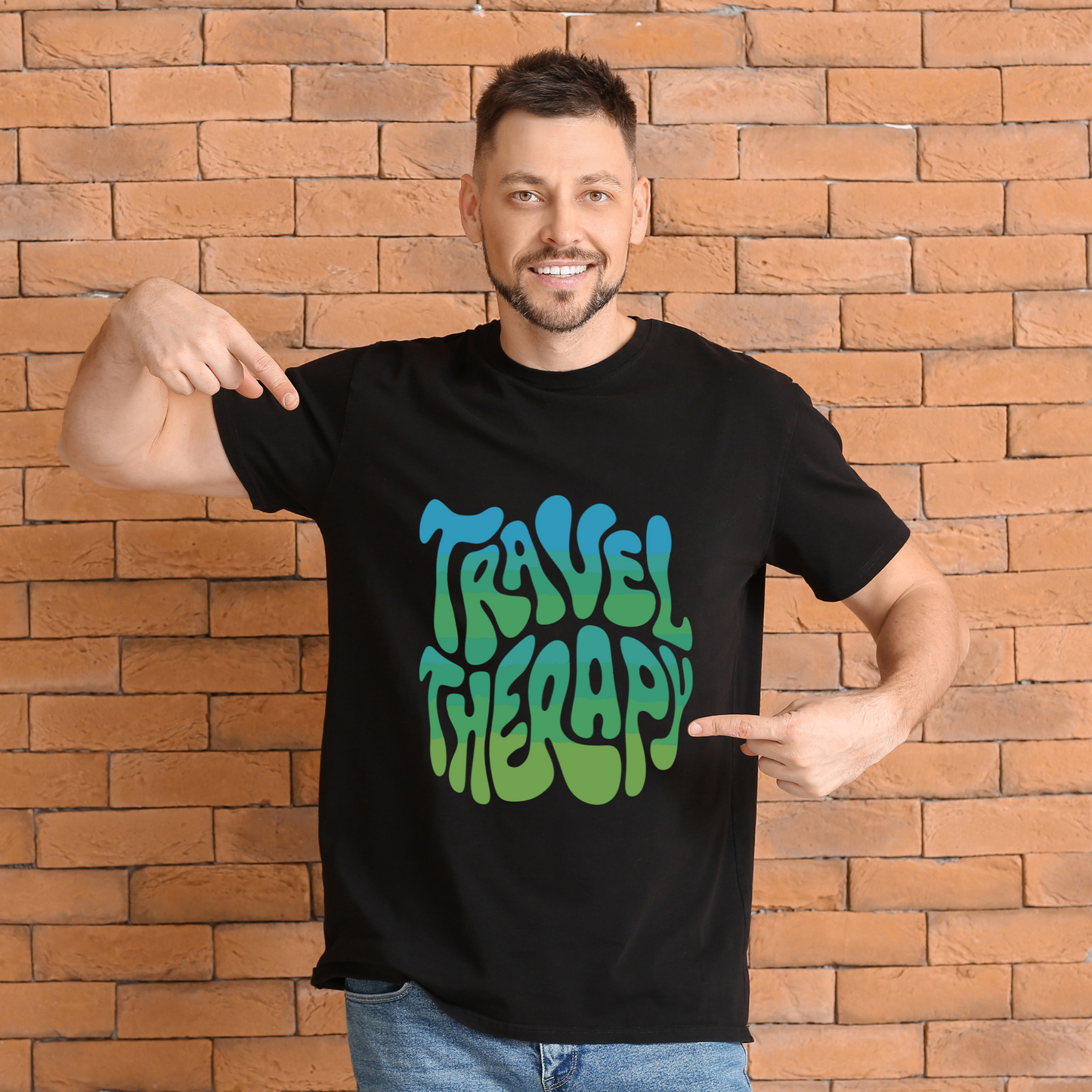 Travel Therapy Graphic Printed Oversized Unisex T-shirt