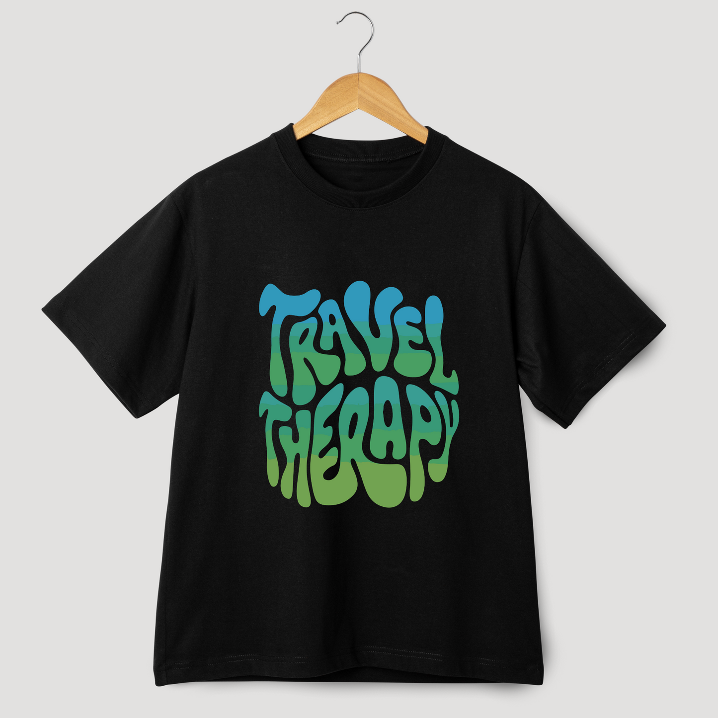 Travel Therapy Graphic Printed Oversized Unisex T-shirt