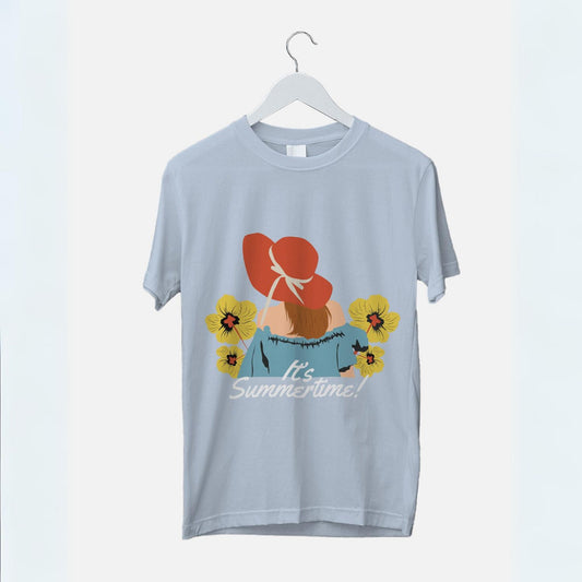 Women's Its Summertime Graphic Printed Oversized T-shirt