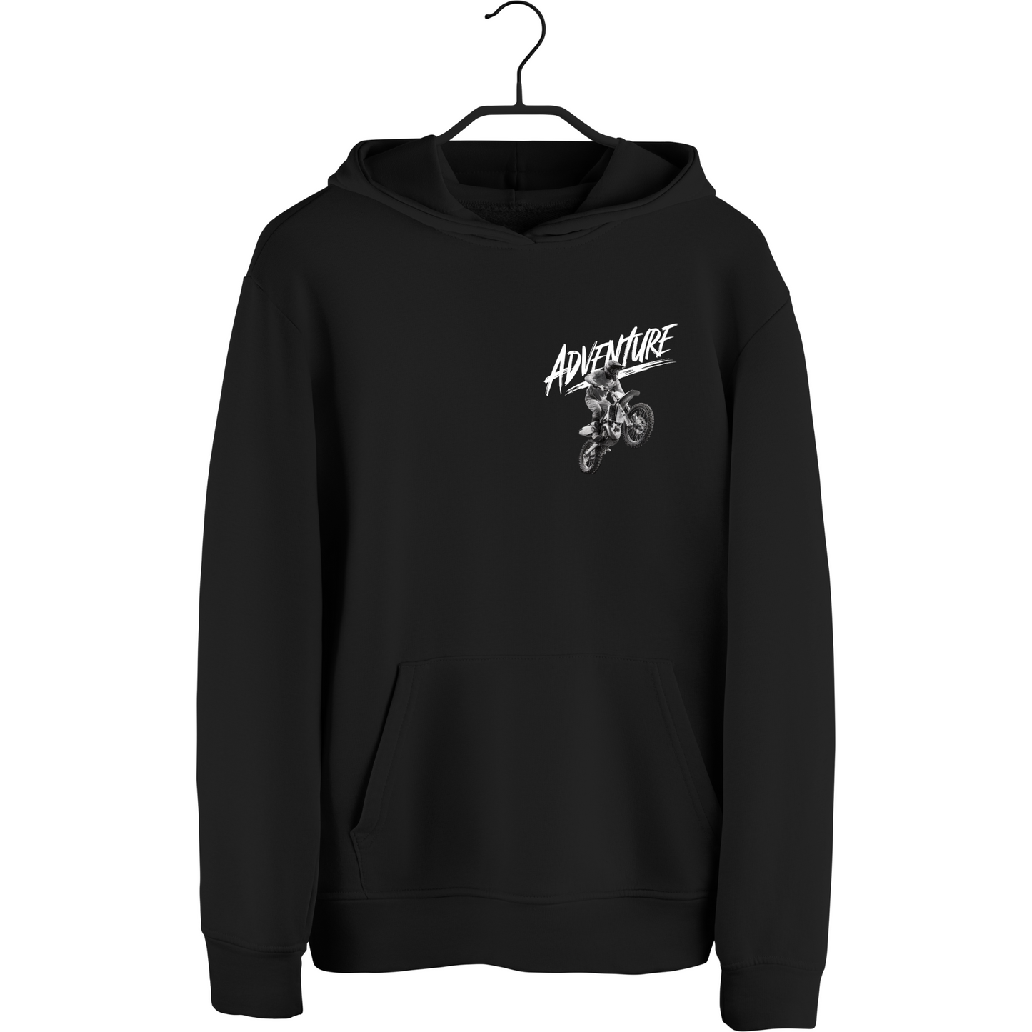 Adventure Black Unisex Hoodie