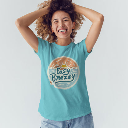 Women's Easy Breezzy Graphic Printed T-shirt