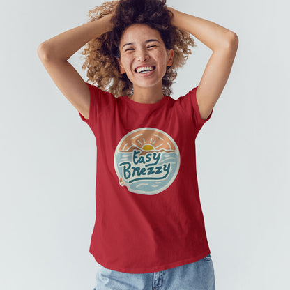 Women's Easy Breezzy Graphic Printed T-shirt