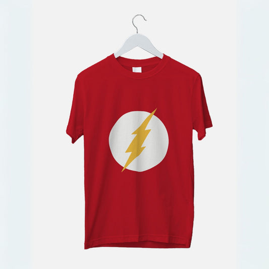 Flash Lightning Graphic Printed Oversized Unisex T-shirt