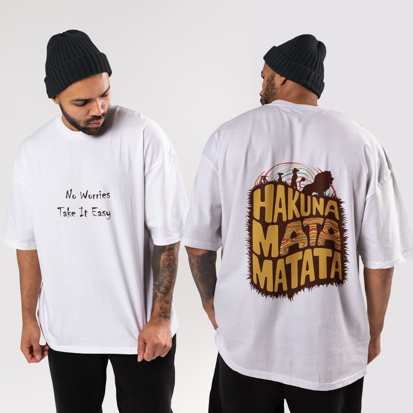 Hakuna Matata Graphic Printed Oversized Unisex T-shirt