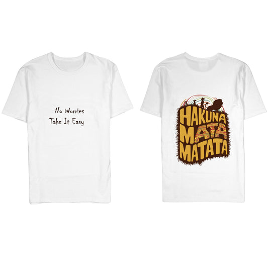 Women's Hakuna Matata Graphic Printed Oversized T-shirt