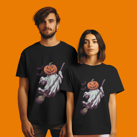 Halloween Pumpkin Graphic Printed Unisex T-shirt