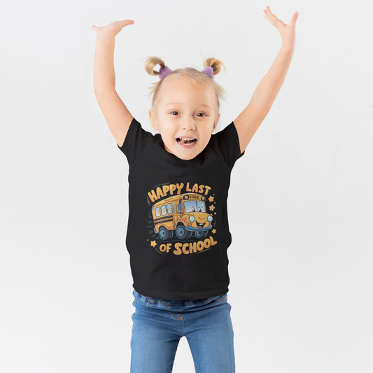 Kids Happy Last of School Graphic Printed T-shirt (Unisex)