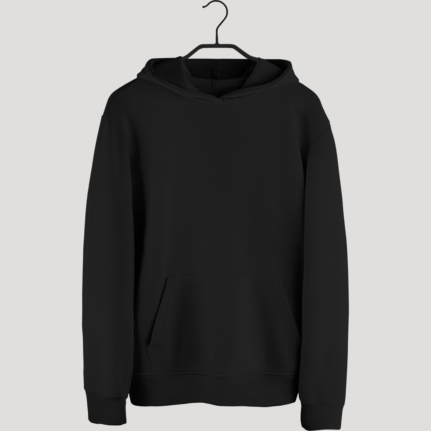 Solid: Black Unisex Hoodie