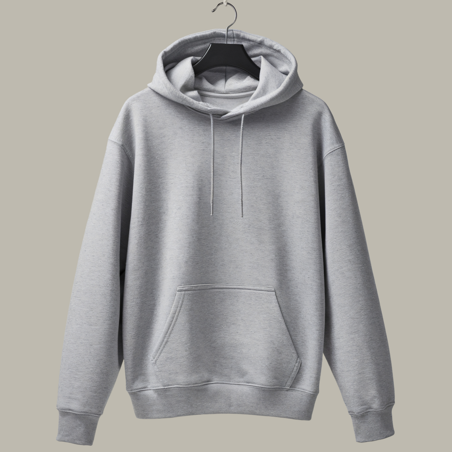 Solid: Grey Unisex Hoodie