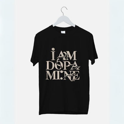 Women's I am Dopamine Graphic Printed Oversized T-shirt