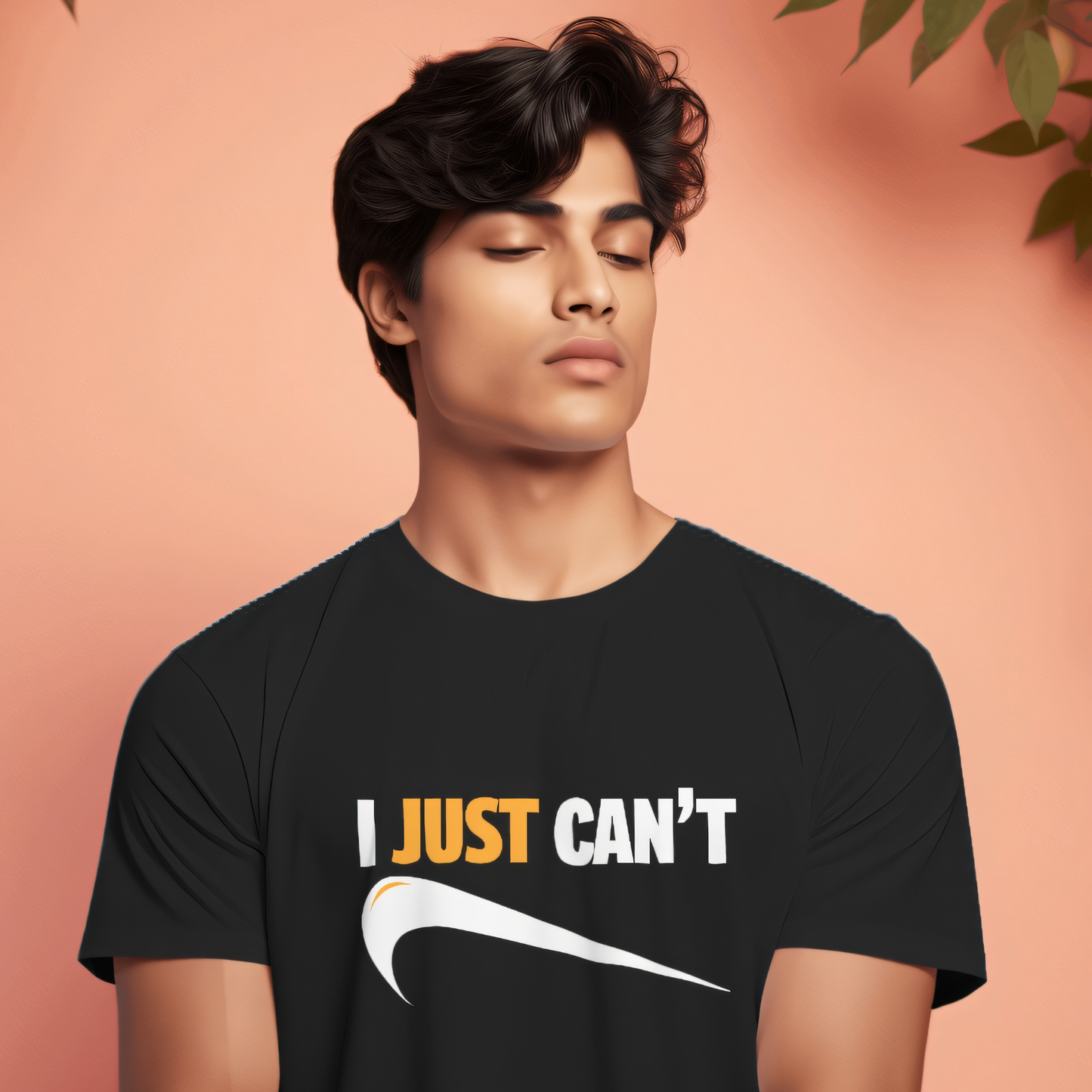 Men's I Just Can't Graphic Printed T-shirt