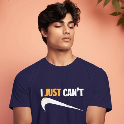 Men's I Just Can't Graphic Printed T-shirt