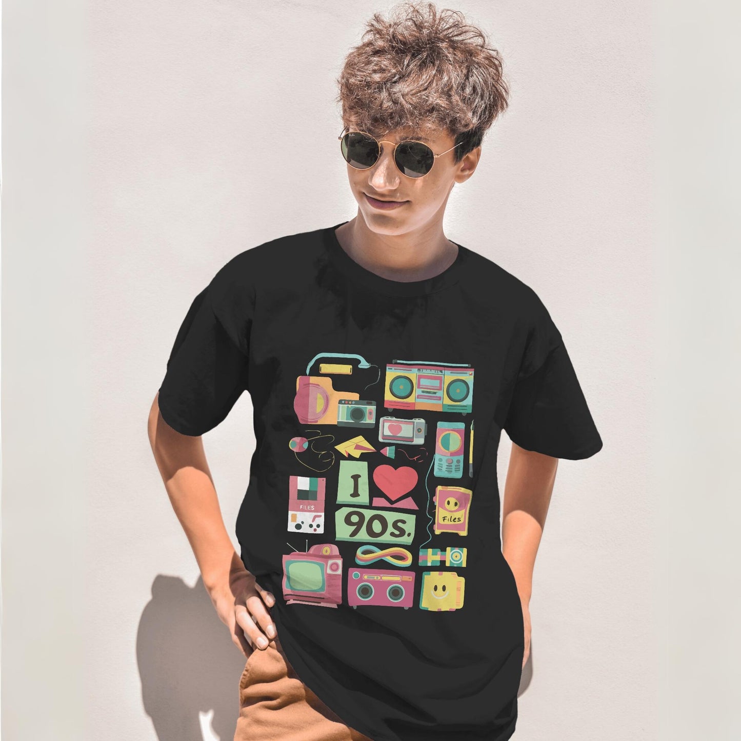 I Love 90's Graphic Printed Oversized Unisex T-shirt