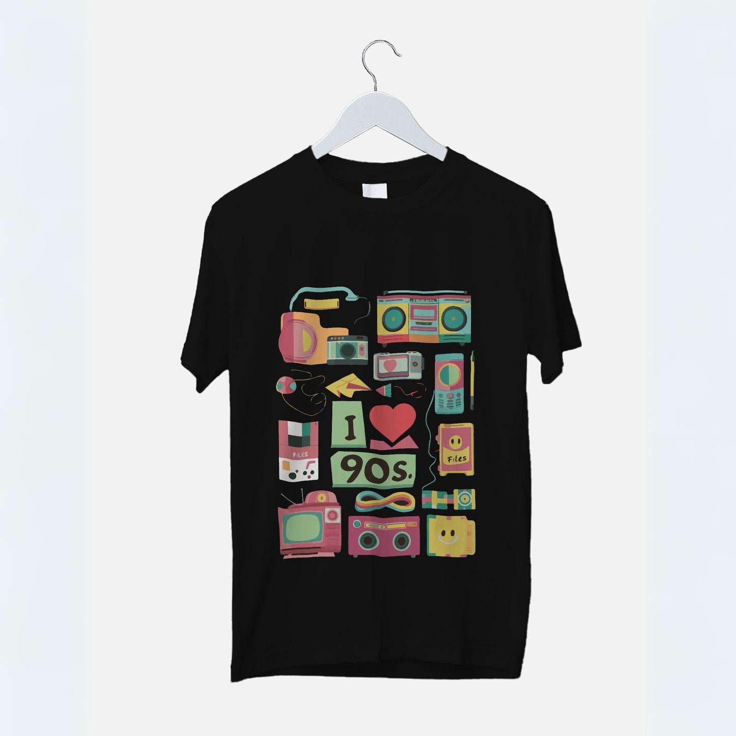 I Love 90's Graphic Printed Oversized Unisex T-shirt