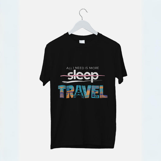 Men's I need more Travel Graphic Printed Oversized T-shirt