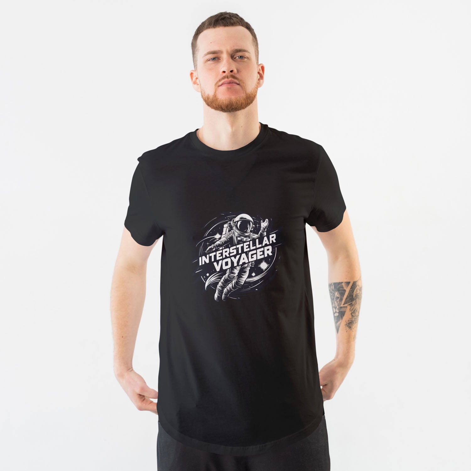 Men's Interstellar Voyager Graphic Printed T-shirt